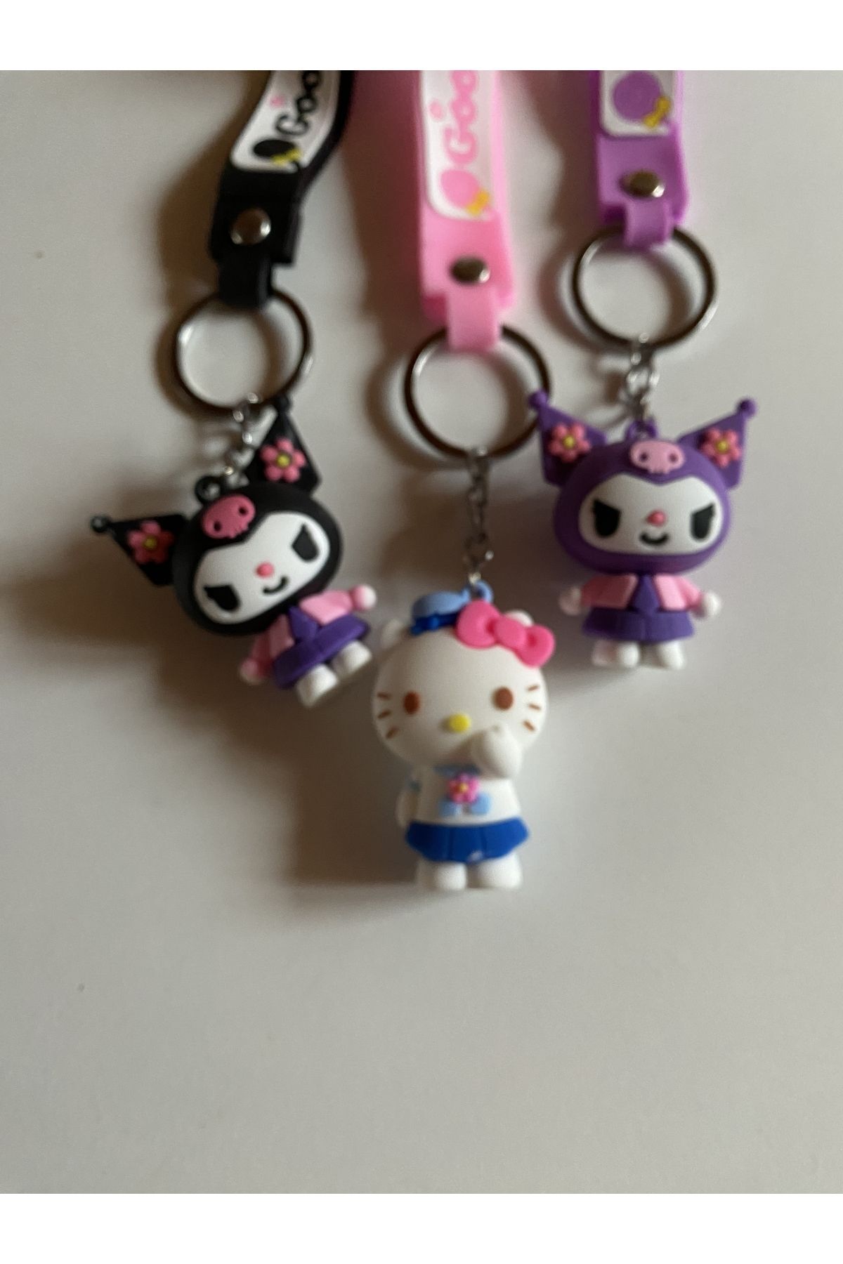 SANRIO-Sanrio character kuromi keychain, hello kitty keychain 1 PCS 2