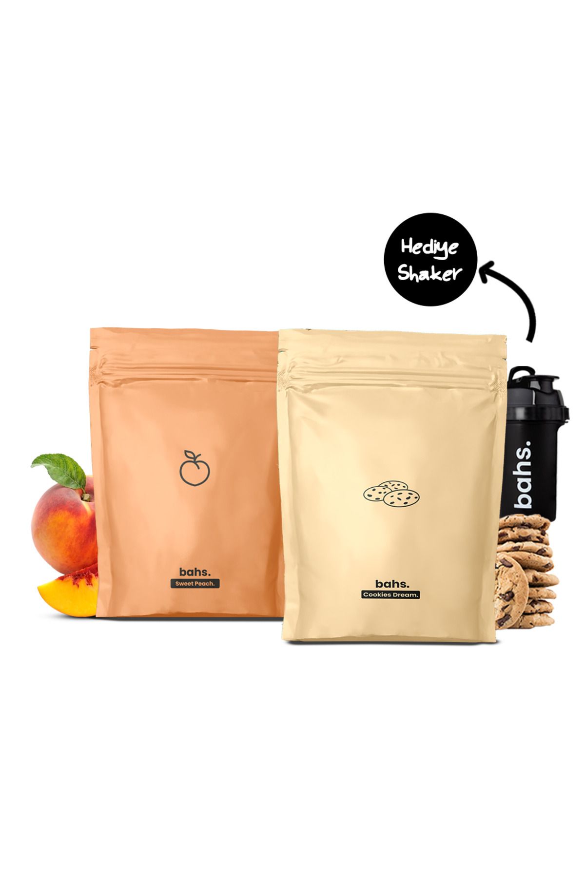 Proteinli Öğün Tozu | 1 Sweet Peach 1 Cookies Dream | 1 Shaker Hediye!