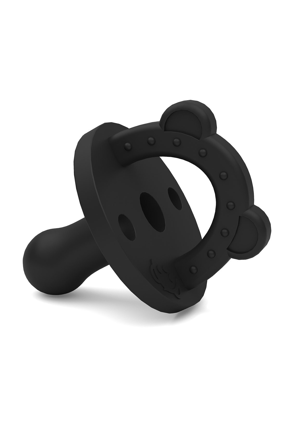 lujobear Silikon Emzik Ve Diş Kaşıyıcı Black  Stage 2 Dişli Bebekler Için  +6ay fotoğrafı 2 (önizleme)