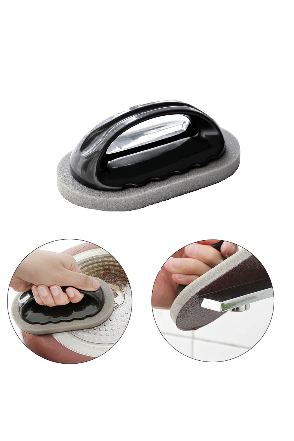 Microcase Saplı Bulaşık Tencere Ovma Süngeri Dayanıklı ve Zımpara Süngerli Mutfak Pedi-AL4564