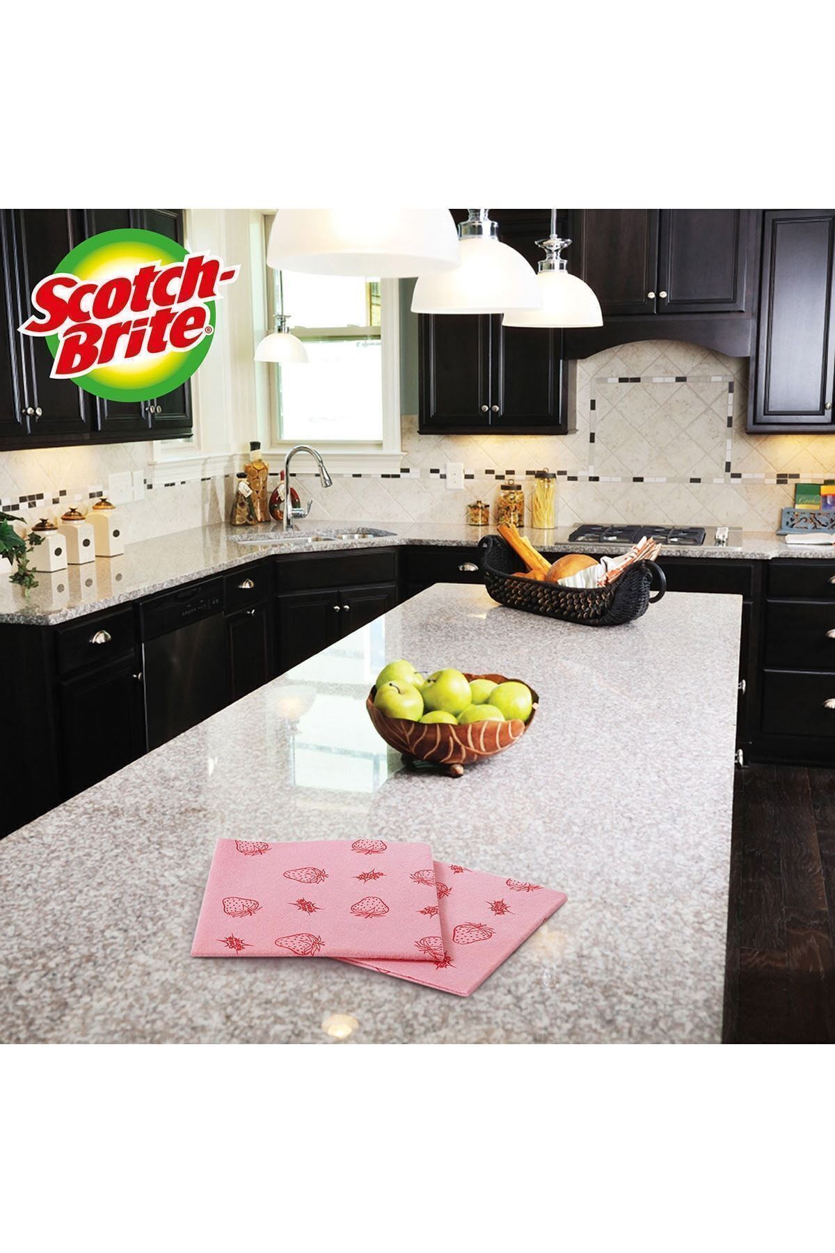 Scotch Brite-Strawberry Scented Cleaning Cloth - Pack of 3 4