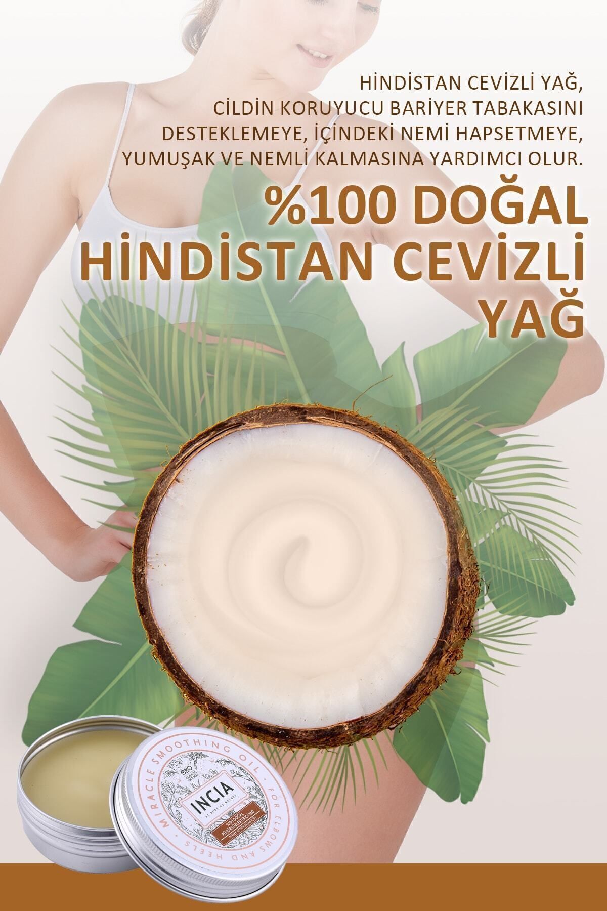 Incia-50 ml Butter Intensive Moisturizing Cream - 100% Natural, Coconut, Organic Vegan 6