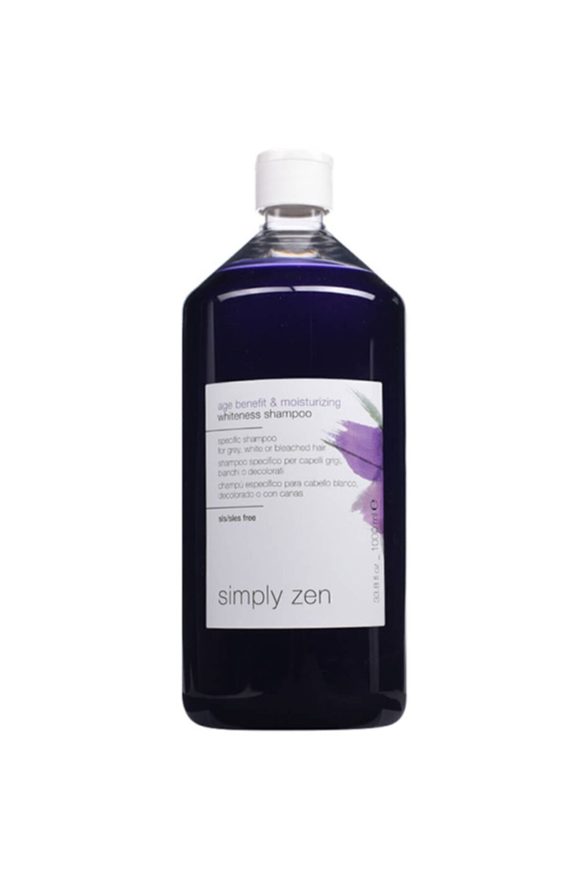 شامپو 1000 میلی لیتری مرطوب کننده سفیدی سن فایده Simply Zen
