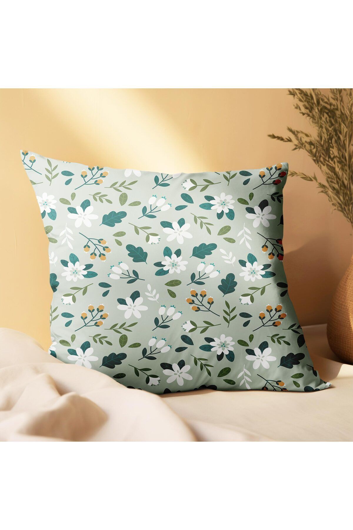 EJOYA-45cm Width Set of 2 Pillows with Auspicious Elephant and Flower Design - 113485 3