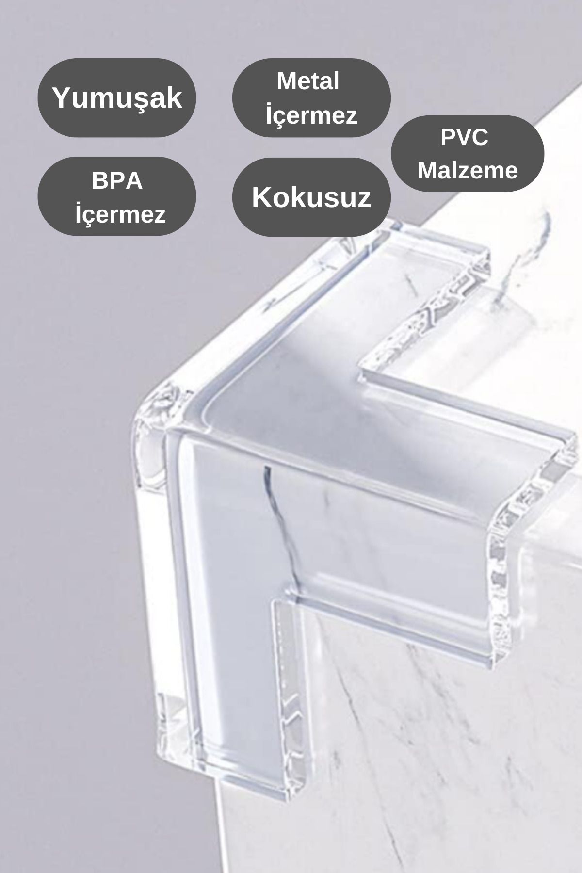 WAPPA 8 Adet Bebek Çocuk Yaşlı Köşe Koruması Cam Masa Mermer Sehpa Mobilya Için Şeffaf Kenar Koruyucu fotoğrafı 4 (önizleme)