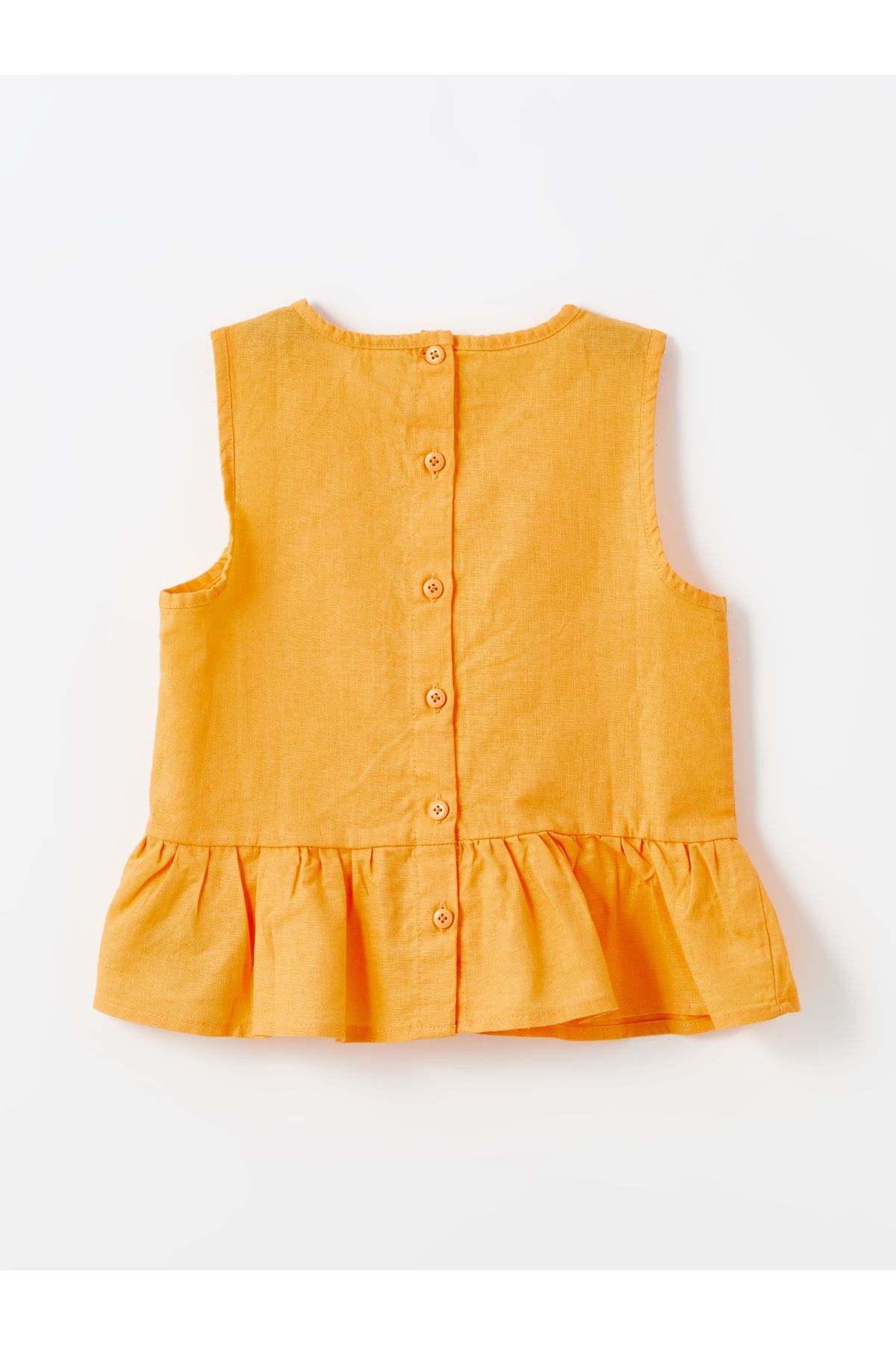 LC Waikiki-Ärmellose Bluse mit Blumenmuster und Rundhalsausschnitt für Babys 2
