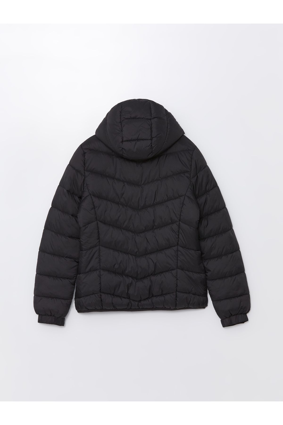 LC Waikiki-Dámský obyčejný puffer kabát s kapucí 7