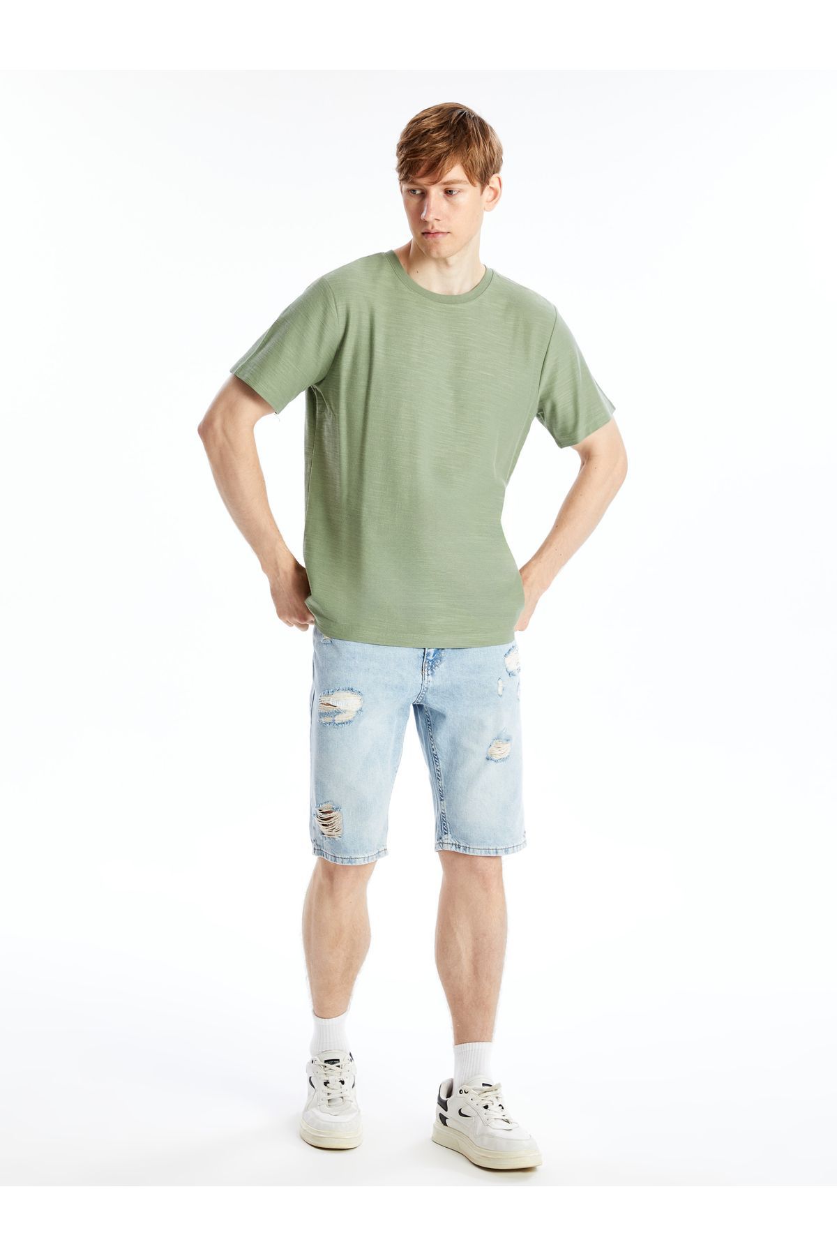 LC Waikiki-Ανδρικό τζιν σορτς - Standard Fit 1