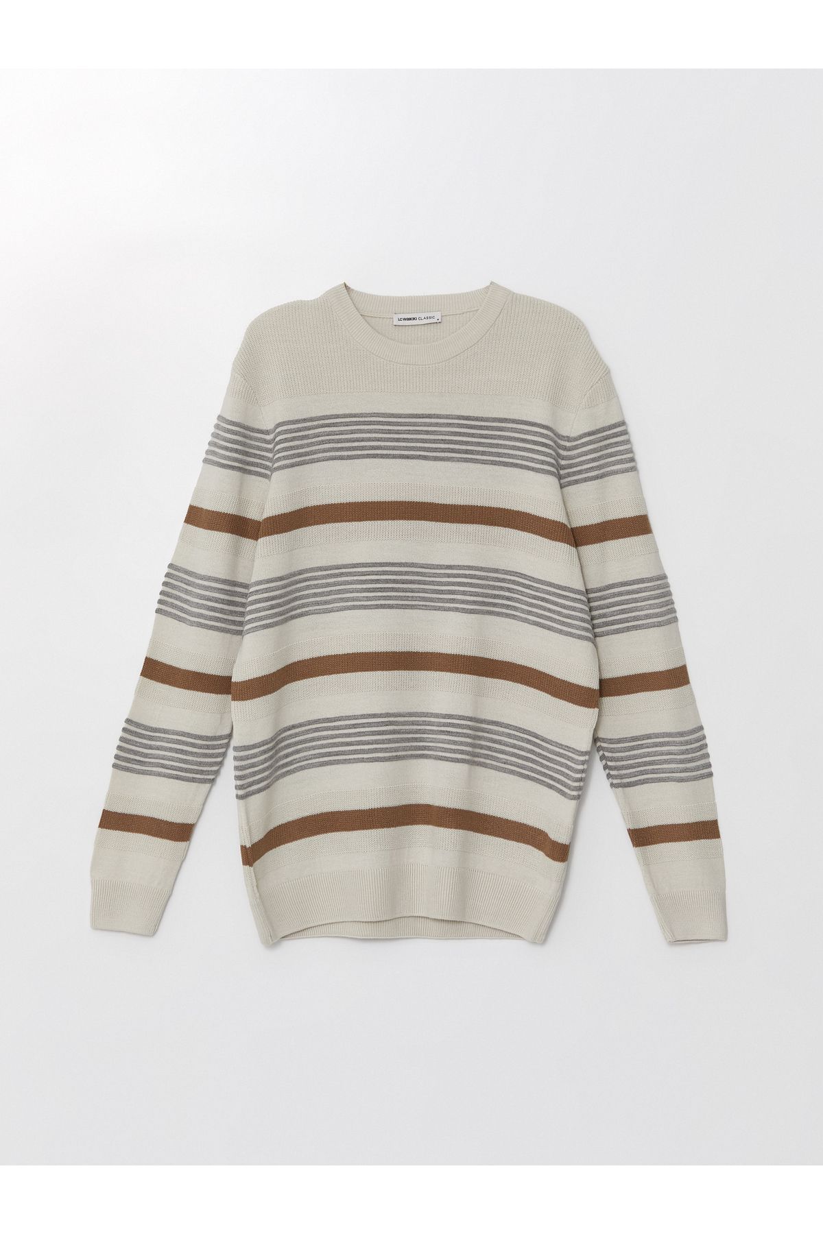 LC Waikiki Pulover Pentru Bărbați, Cu Mânecă Lungă, Cu Mânecă Lungă, Cu Gât Crew - W4bl79z8 Masculin - L