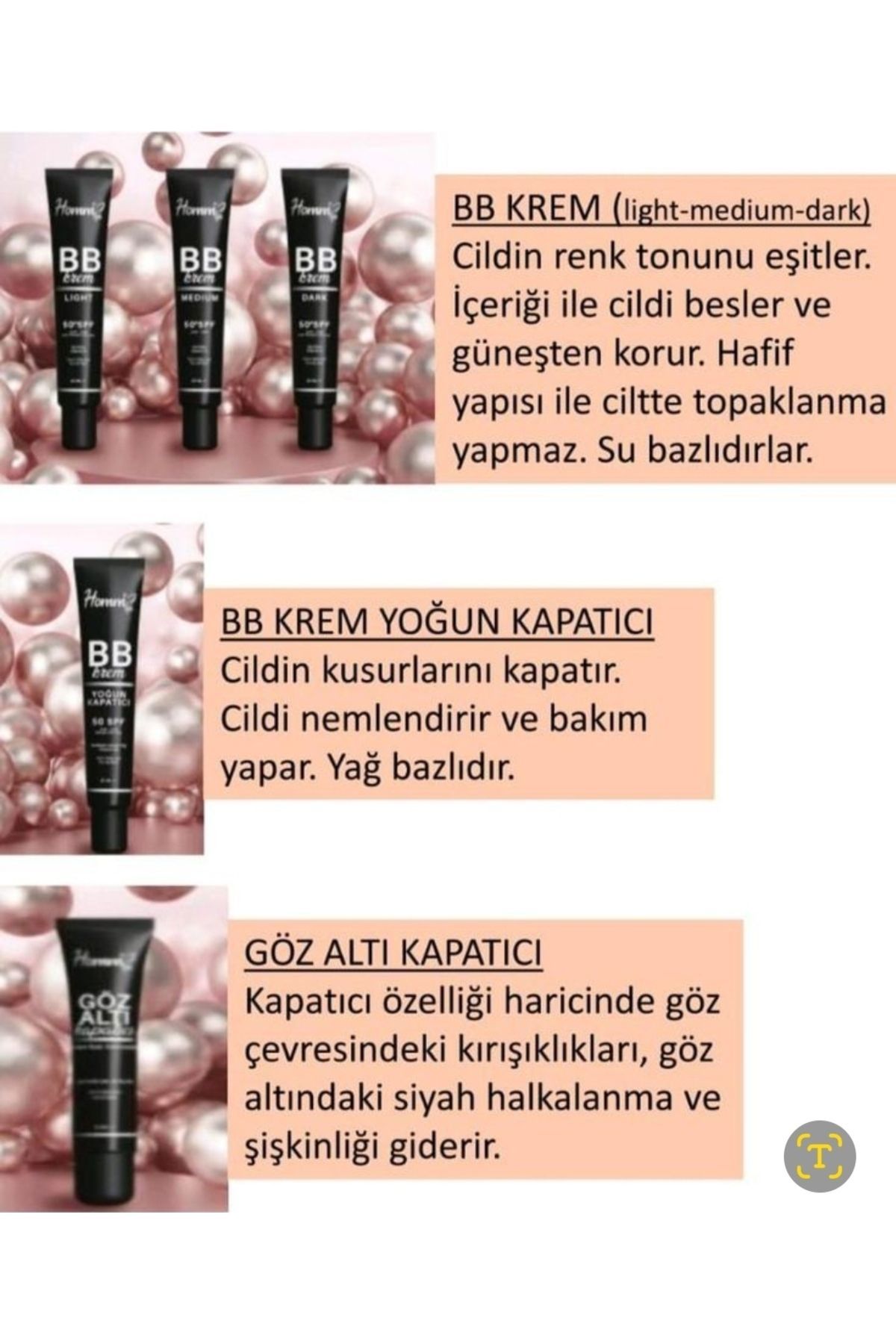 Homm Bitkisel-High Protection and Perfect Coverage: Homm Life Bb Cream (50 Spf, 40 ml) 6