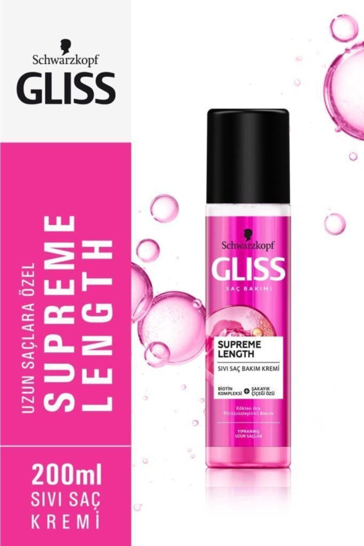 اسپری مایع مراقبت از مو Gliss Supreme Length 200 میلی لیتر Schwarzkopf