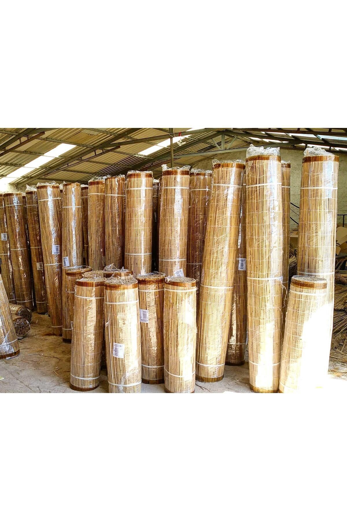 Doğal Bambu Kamış Hasır Çit Gölgelik 3 Metre X 5 Metre 6