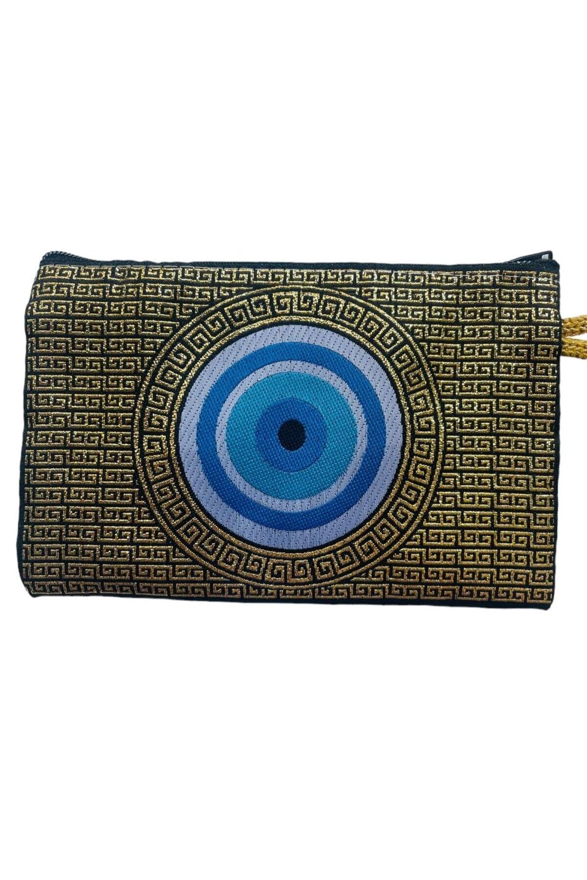 کیف پول زنانه متوسط زنانه شیک زیپ دسته روکش شده با الگوی فرش 15X10 GALATA GIFT