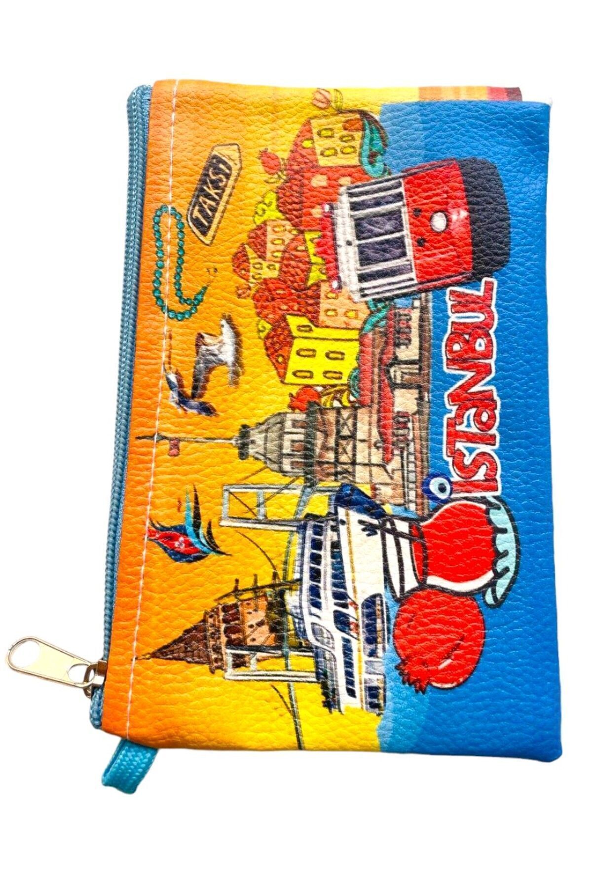 کیف پول زنانه زیپ دار با اندازه متوسط یک نوع قوی شیک استانبول BEAD NAZAR 18 12CM GALATA GIFT