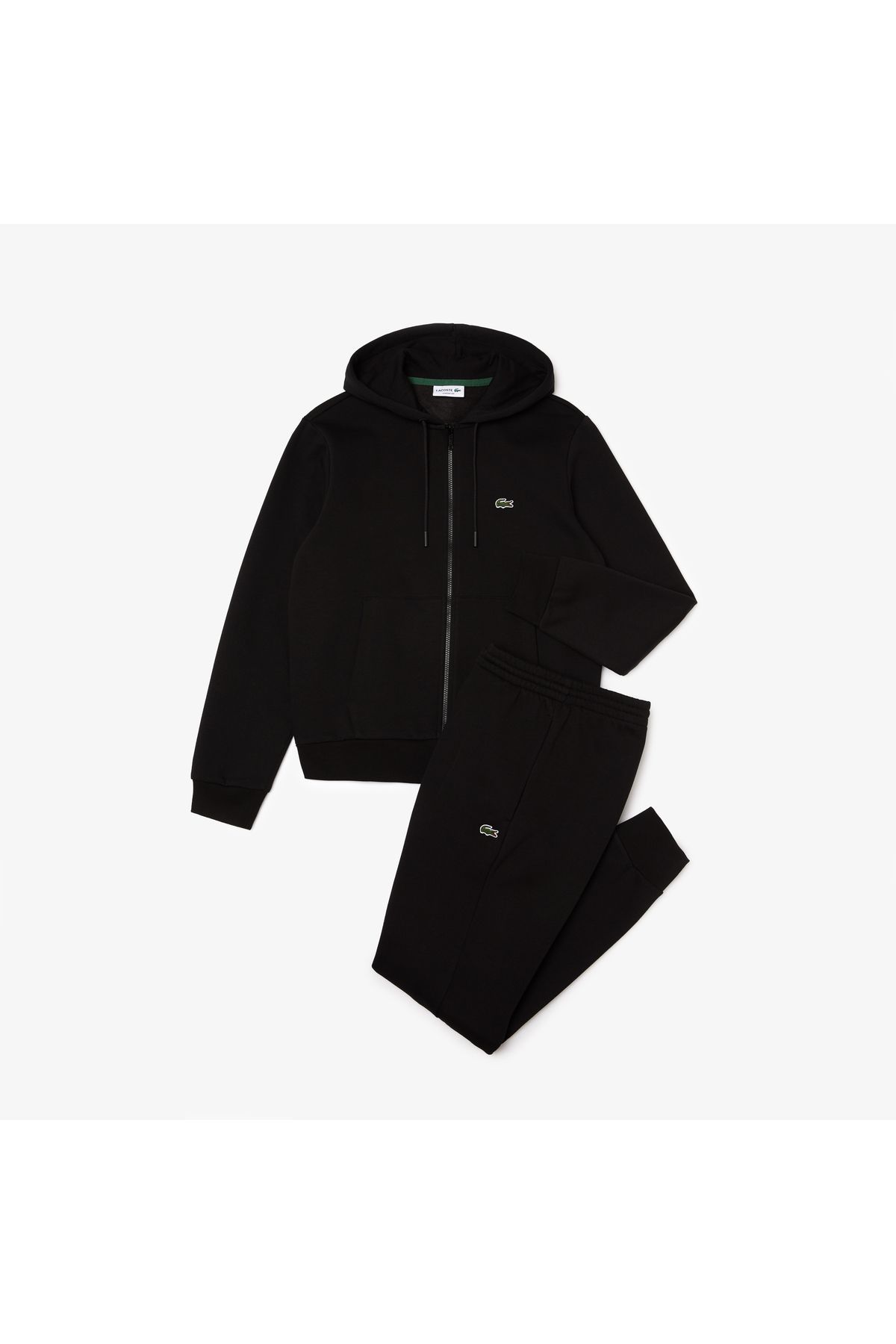 شلوار گرمکن مشکی مردانه مجموعه لباس آستین بلند Lacoste