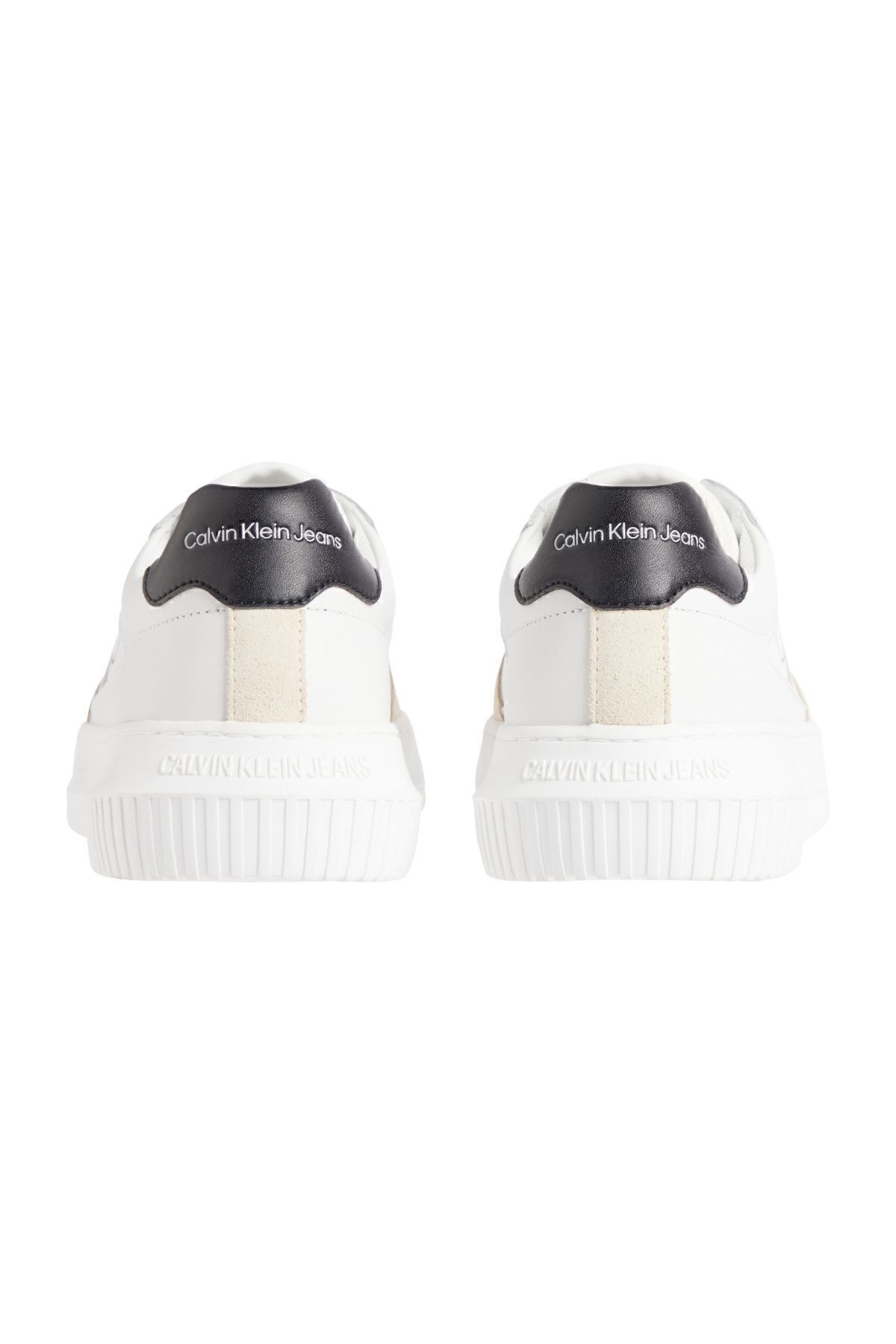 اسنیکر سفید مردانه کفش ورزشی YM0YM00970 01W مناسب برای استفاده روزانه با آرم مارک آقایان Calvin Klein