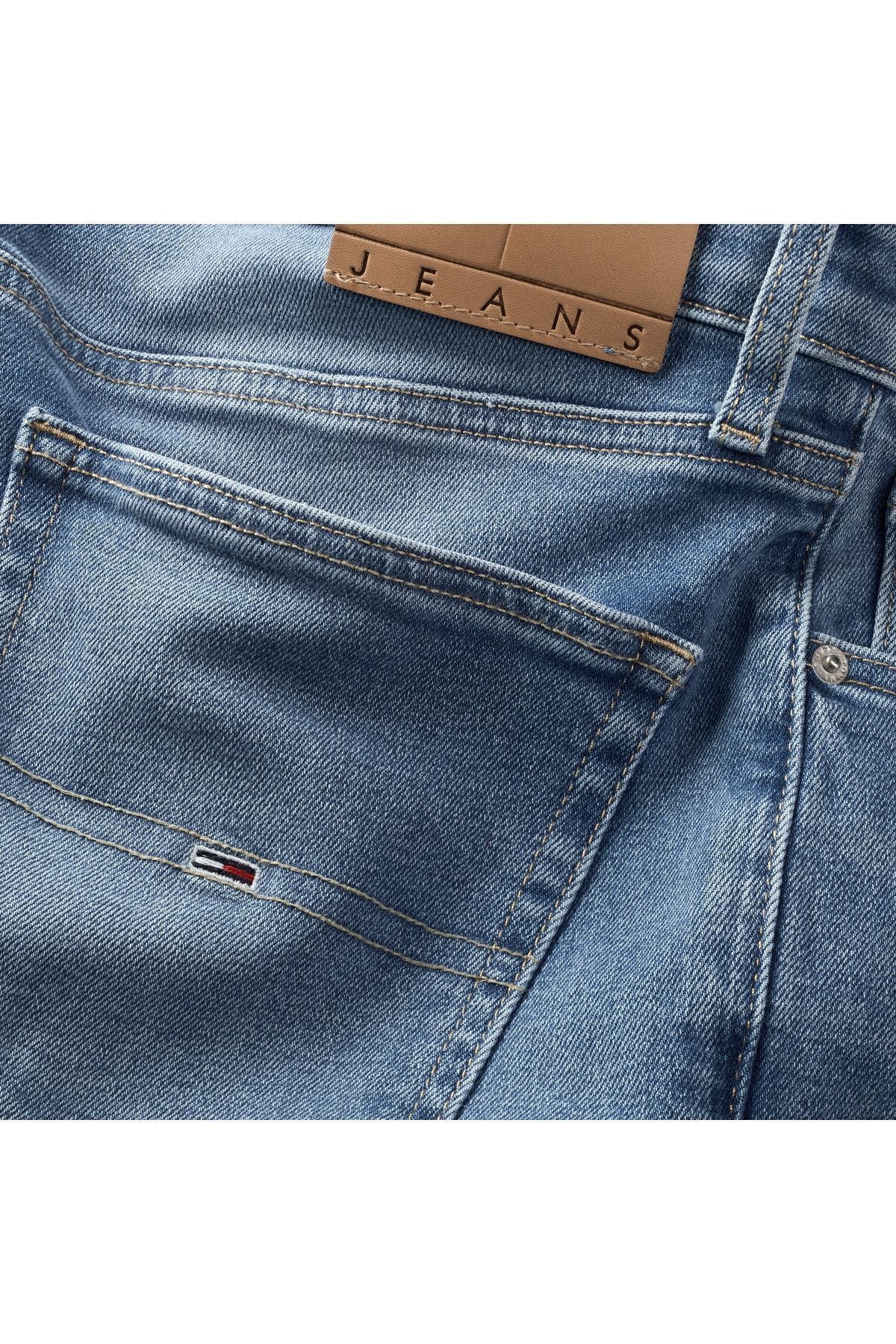 شلوار جین مردانه آرم برند آقایان SCANTON SLIM FIT شیک و زیبا 5 جیب کلاسیک مناسب برای استفاده روزانه Tommy Hilfiger