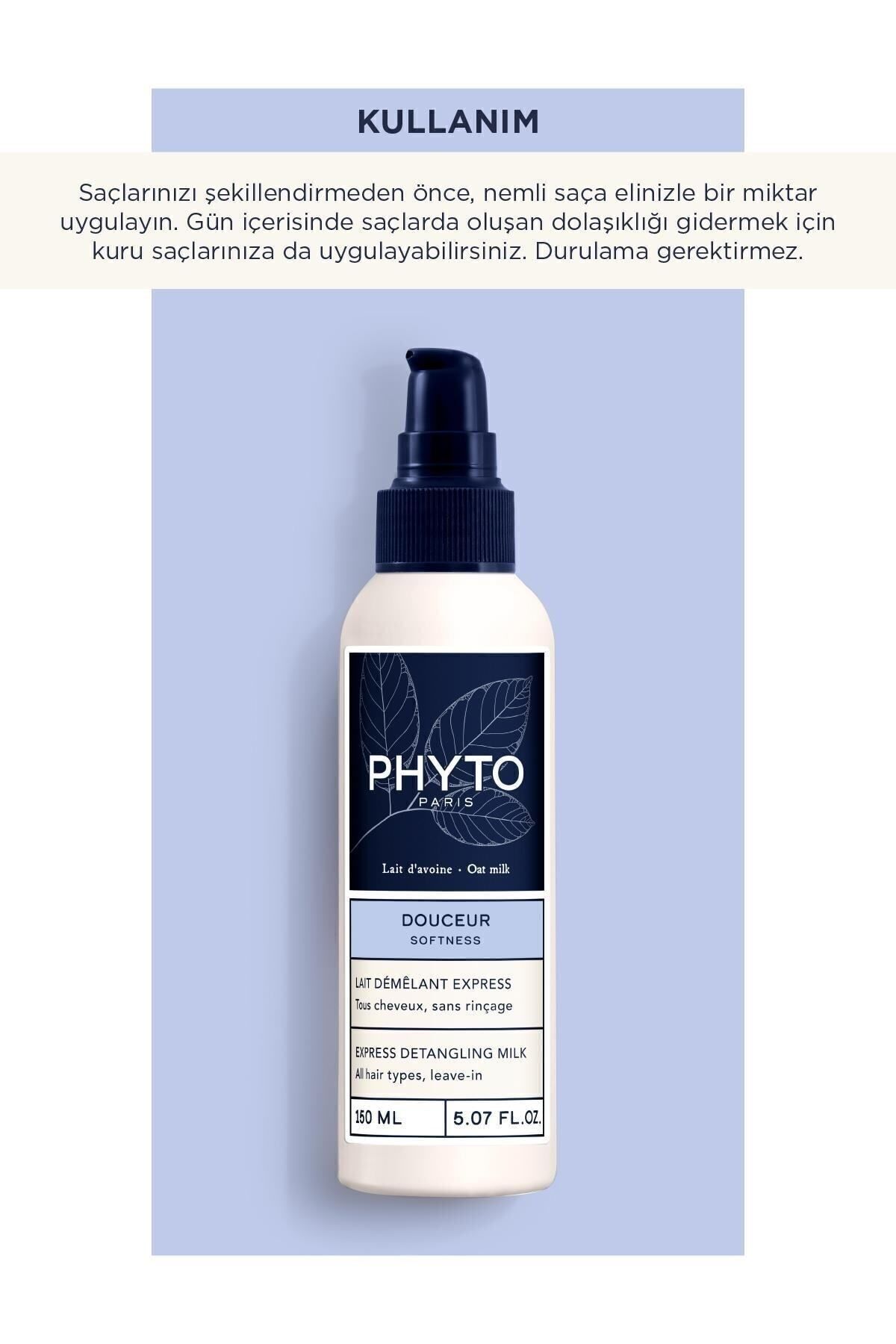 Phyto-Softness Express Detangling Milk Easy Combing Milk for All Hair Types 150 Ml 2