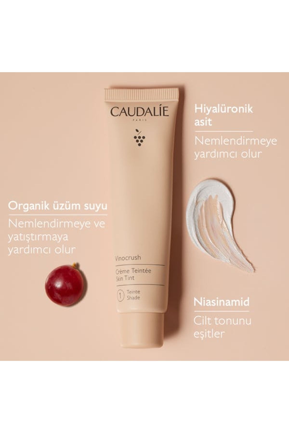 تن رنگ پوست وینوکراش 1 Caudalie