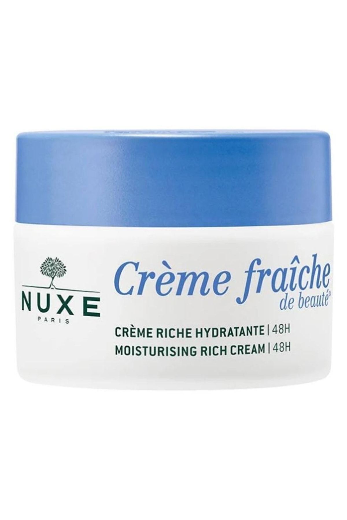 کرم مراقبت از مواد طبیعی مرطوب کننده پوست خشک 48h Creme Fraiche 50ml Nuxe