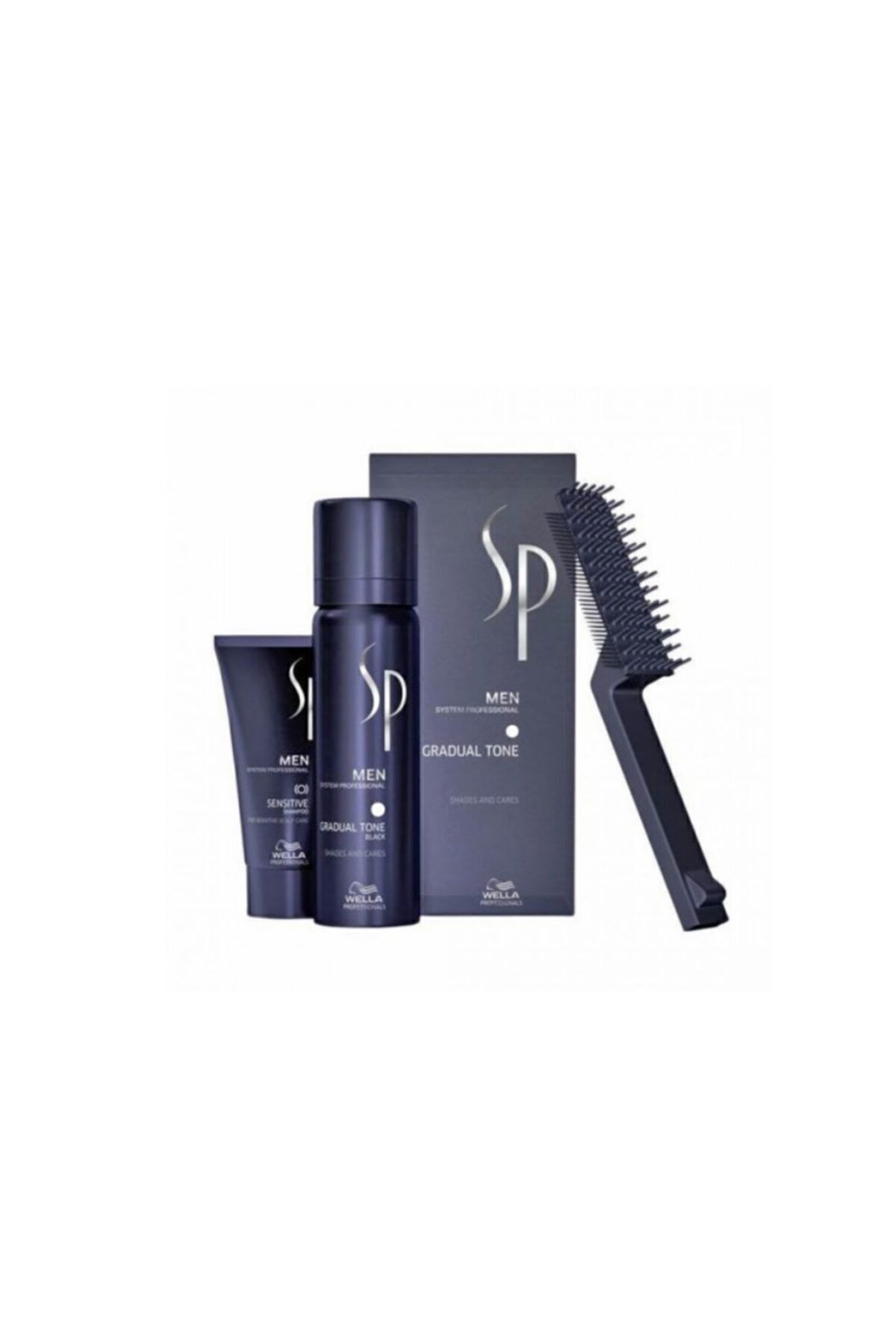 ست مراقبت از مو مردانه اسپری Gradual Tone Brown 60 ml Wella