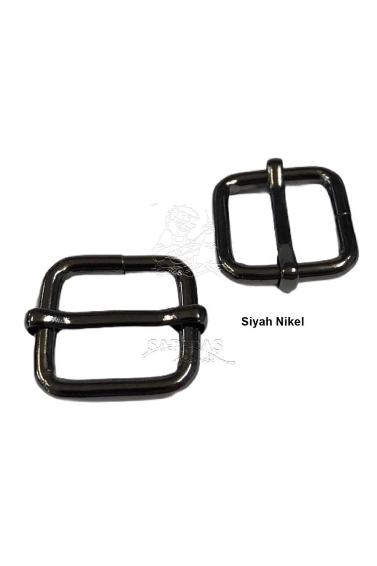 srtfootcare Ayar Tokası 2 Cm 2 Adet (leathercraft, Deri Hobi) Siyah Nikel