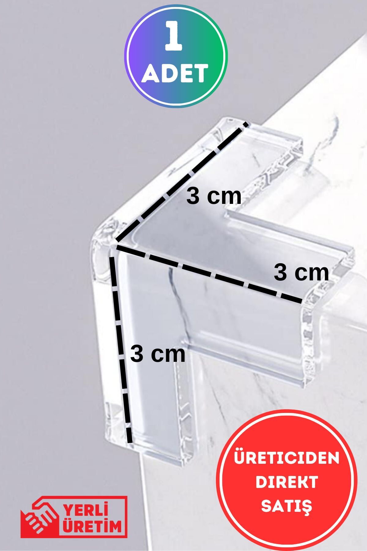 WAPPA 8 Adet Bebek Çocuk Yaşlı Köşe Koruması Cam Masa Mermer Sehpa Mobilya Için Şeffaf Kenar Koruyucu fotoğrafı 3 (önizleme)