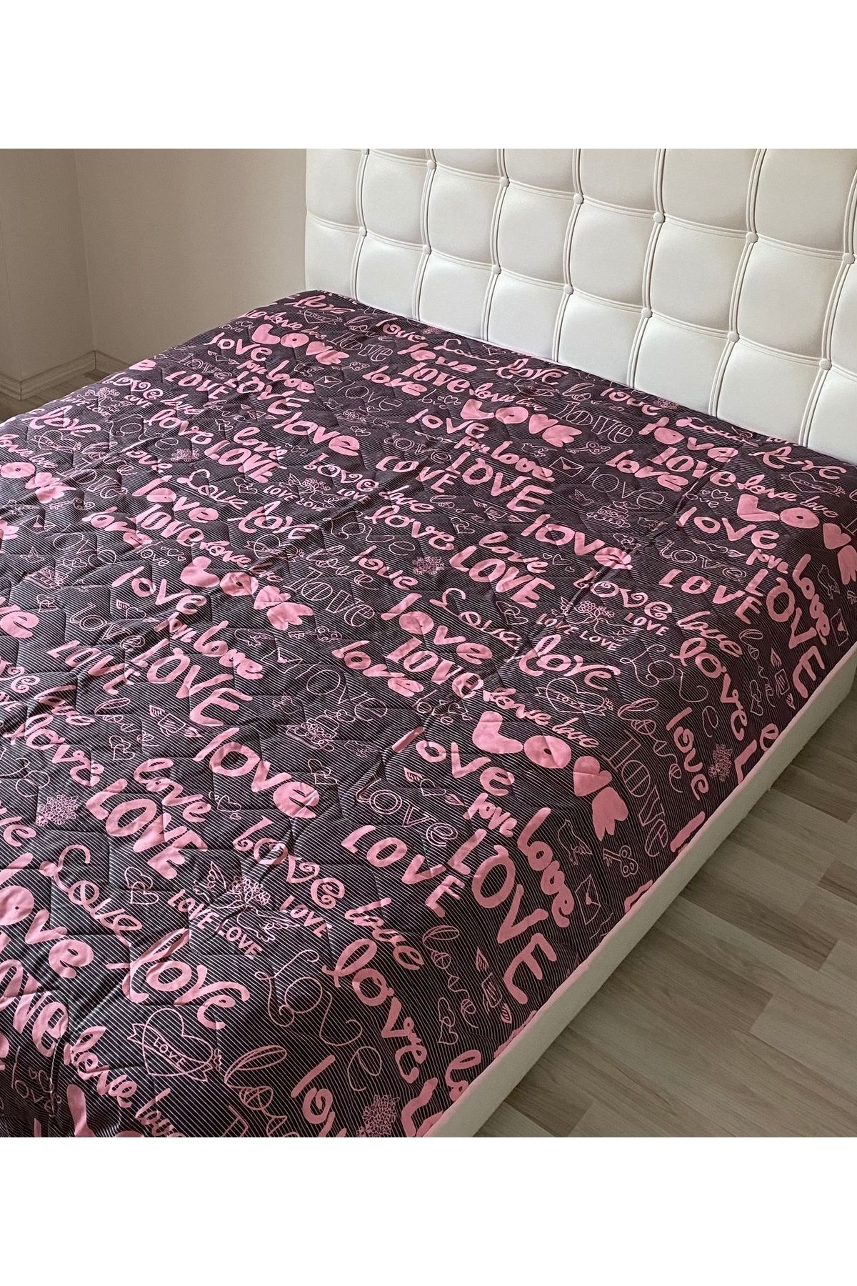 GENÇEV HOME COLLECTİONS-Quilted Single Multi-Purpose Cover (Pique) - 160x230 Cm Pique Bedspread - Double Sided Use 6