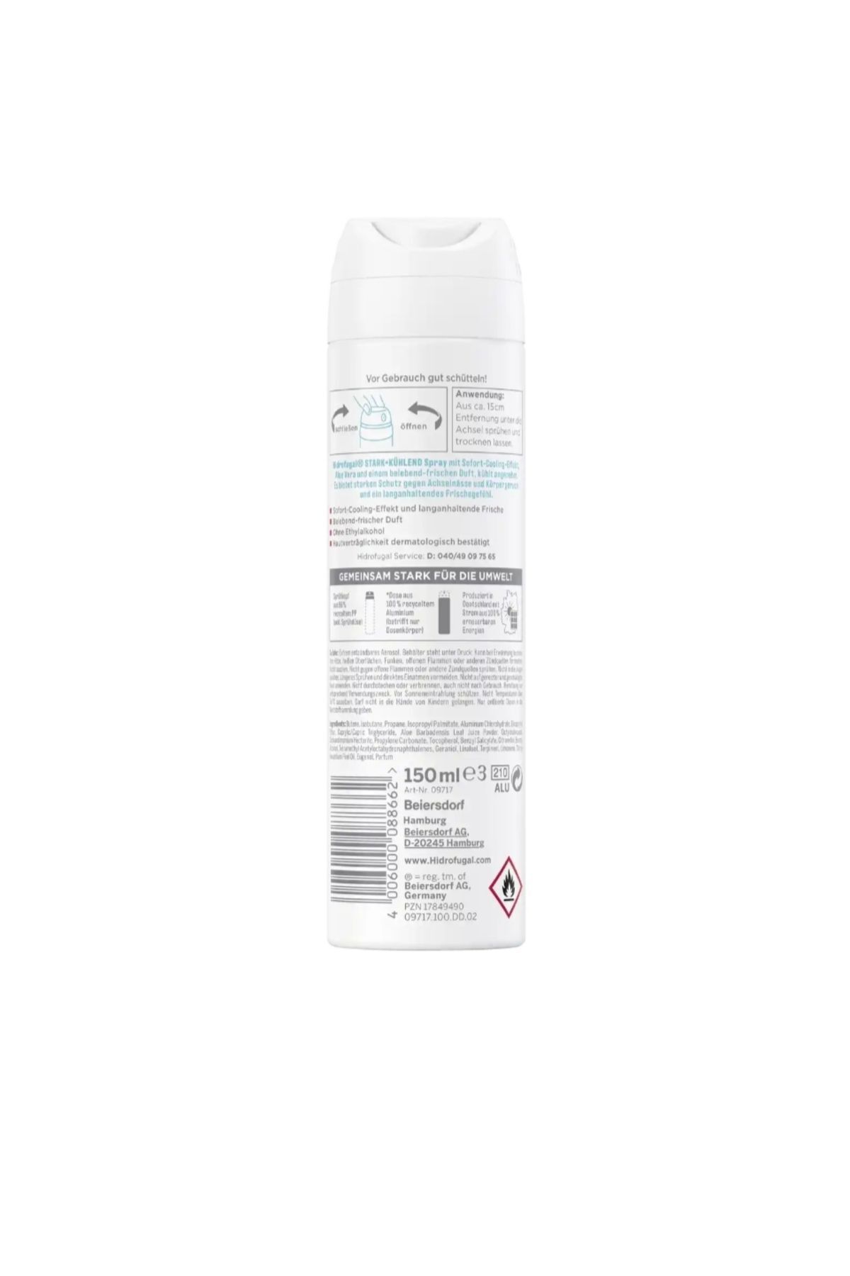 دئودورانت مردانه  GERMANY MARKT | HidroFugalStark اورجینال - تصویر 2