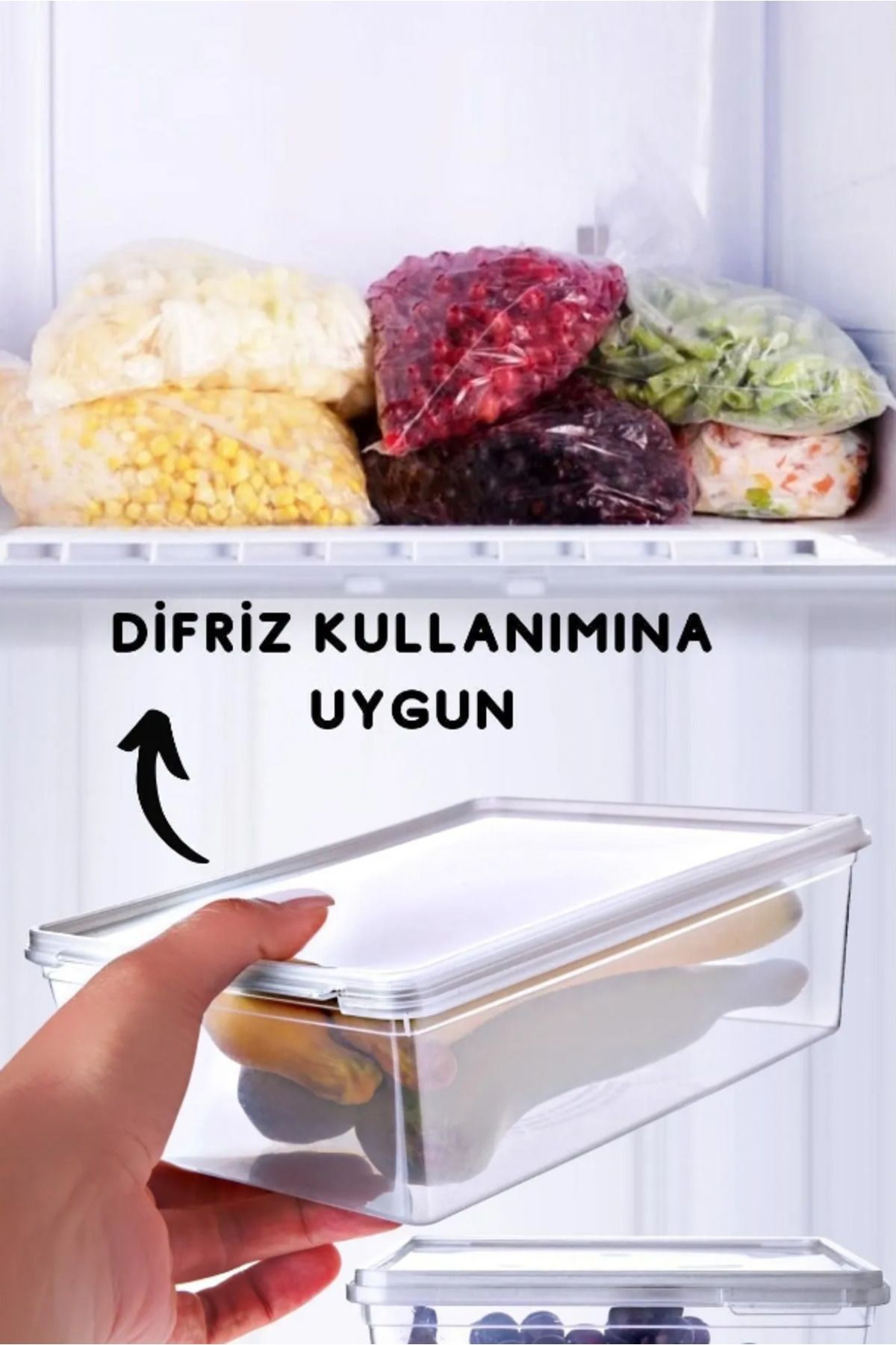 Hilamingo Home-1 Lt. and 2 Lt. Capacity - Set of 20 Storage Containers with Self Cover, Suitable for Deep Freezer 2