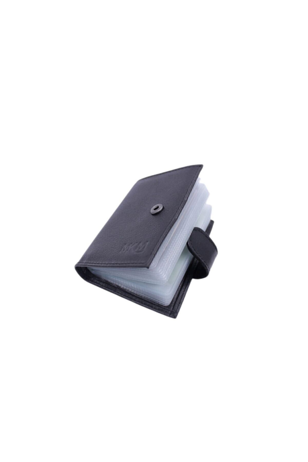 کارت دار مردانه MKM واقعی چرم HOLDER CARD WALLET ORTAK مدل MKM MAN