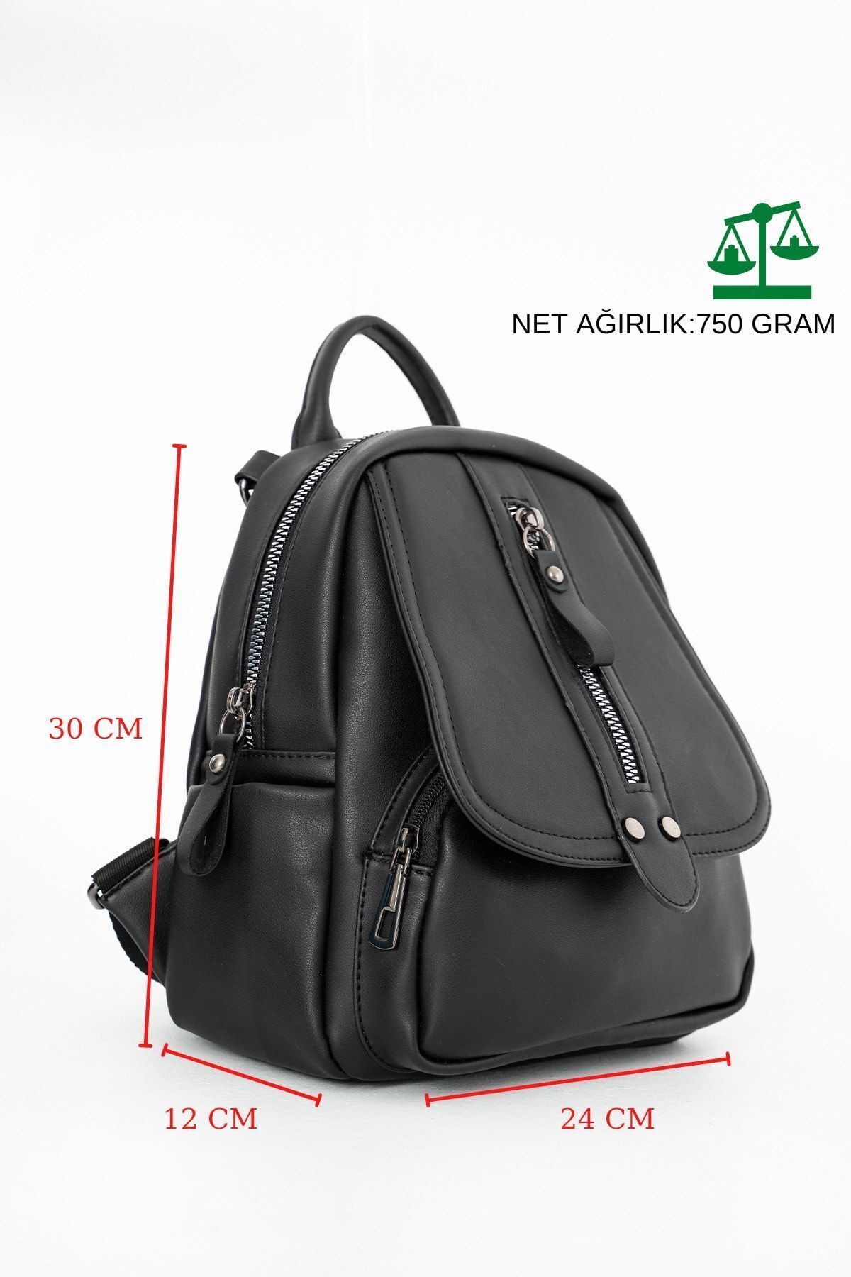 FiONA BAG Fiona&Polo Kadın Siyah Sırt Ve Omuz Çantası Taşıması Kolay Ve Çok Kullanışlı fotoğrafı 4 (önizleme)