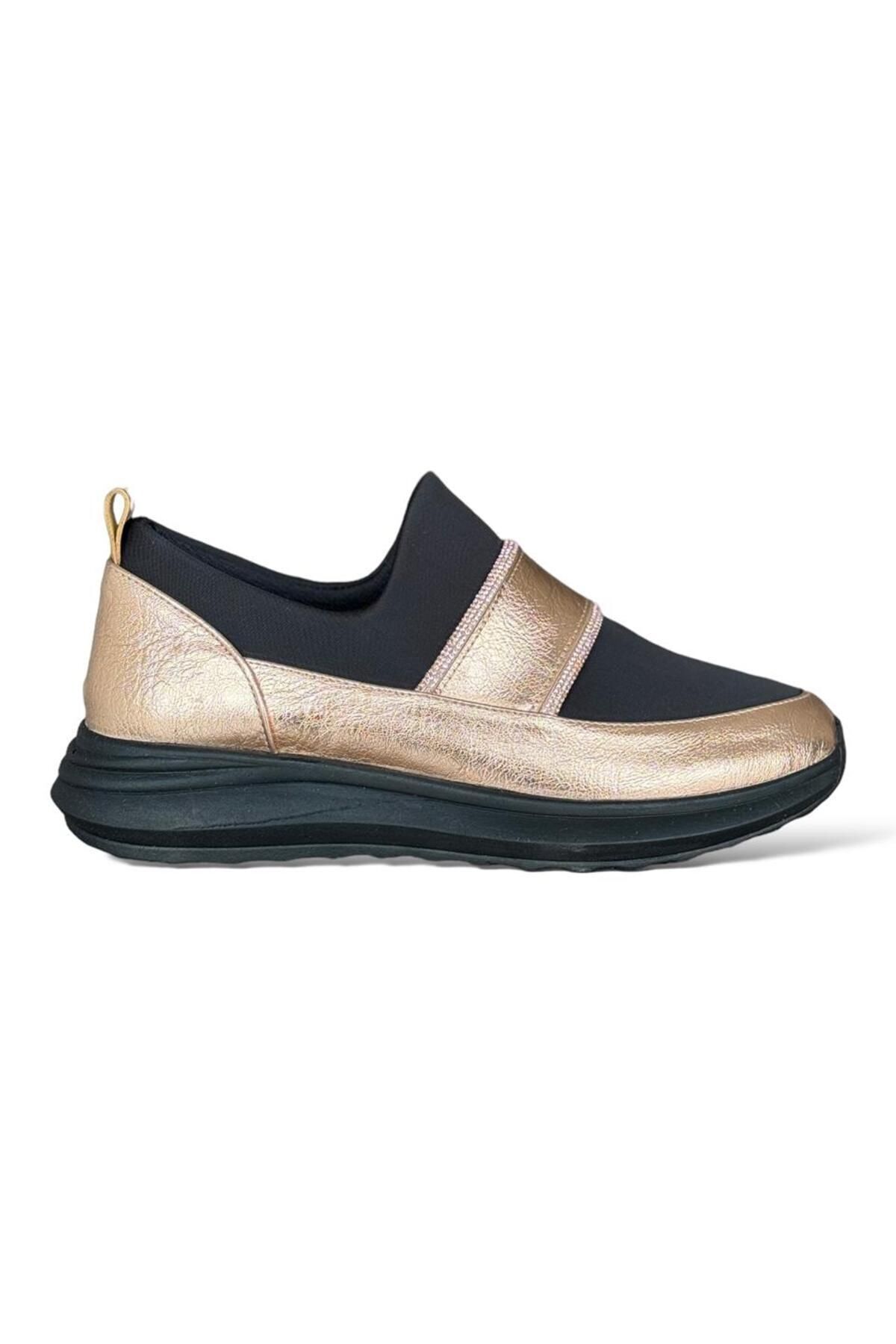 Liger Stone Detailed Women s Sneaker Shoes BRONZE Trendyol