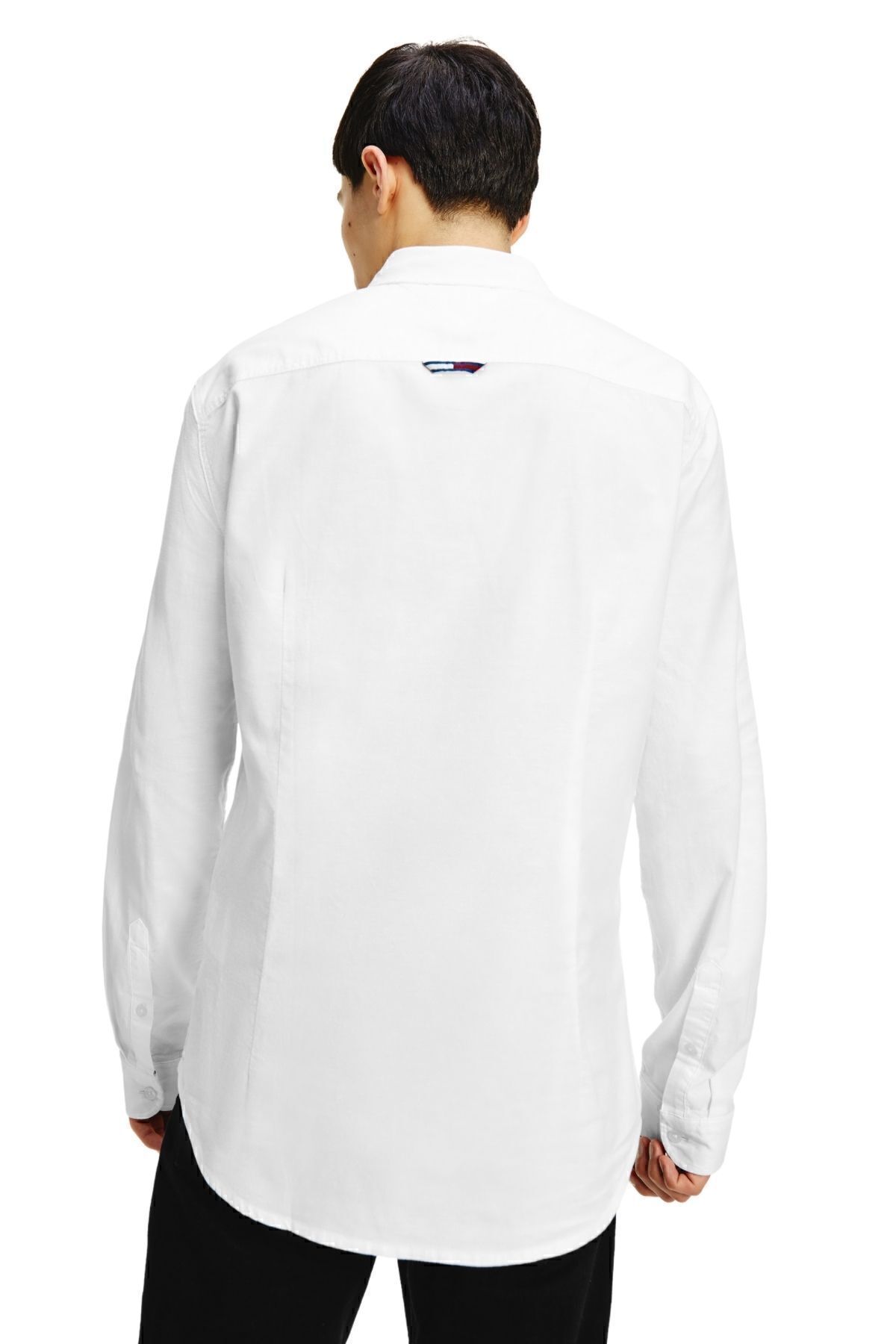پیراهن / بلوز دکمه دار سفید مردانه DM0DM09594YBR Tommy Jeans