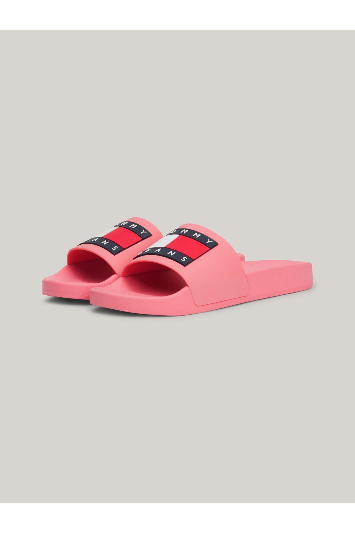 دمپایی صورتی زنانه لاستیک مبتنی بر ورود به نام تجاری با روزمره PINK1 EN0EN02115 Tommy Hilfiger