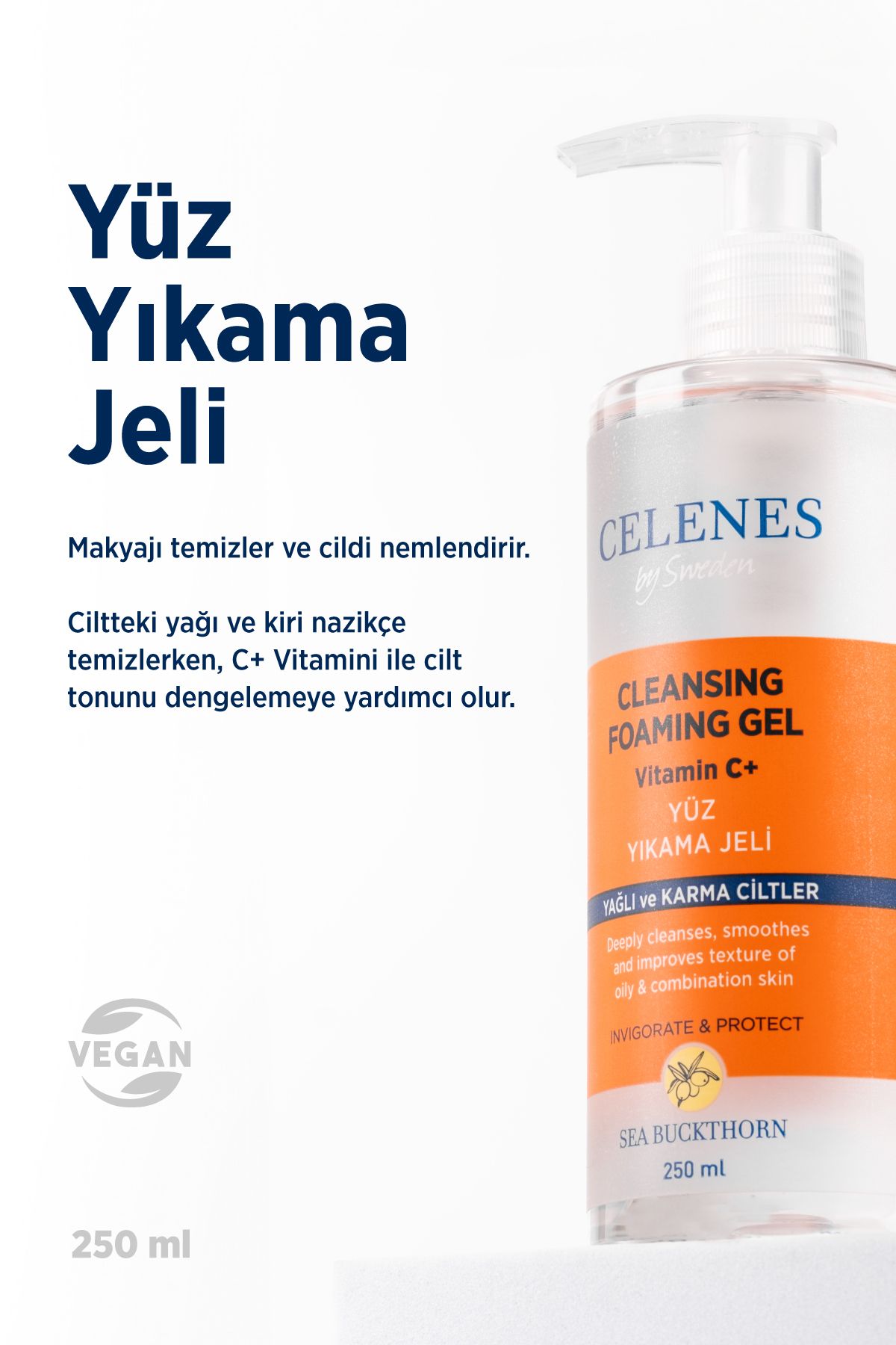 پاک کننده صورت   Celenes by Sweden | seabjel18102022 اورجینال - تصویر 2