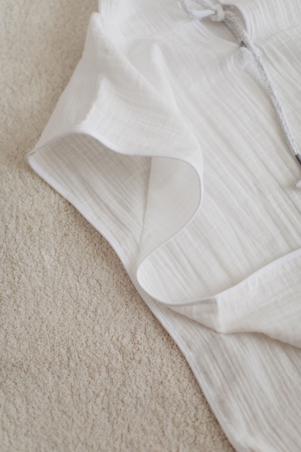 Bedeca %100 Organik Pamuk Müslin Panço - Kız Erkek Bebek Çocuk Panço, Plaj Pançosu, Bornoz fotoğrafı 4 (önizleme)