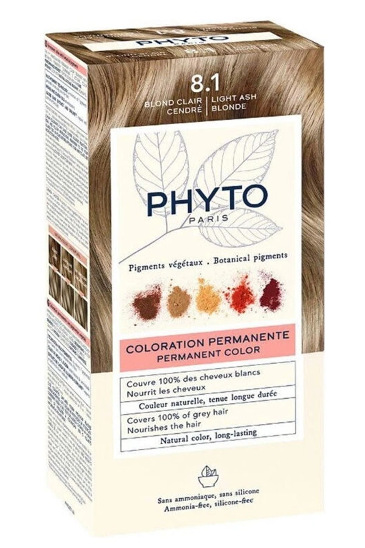 رنگ موی گیاهی رنگ - بلوند 8.1 خاکستر Phyto