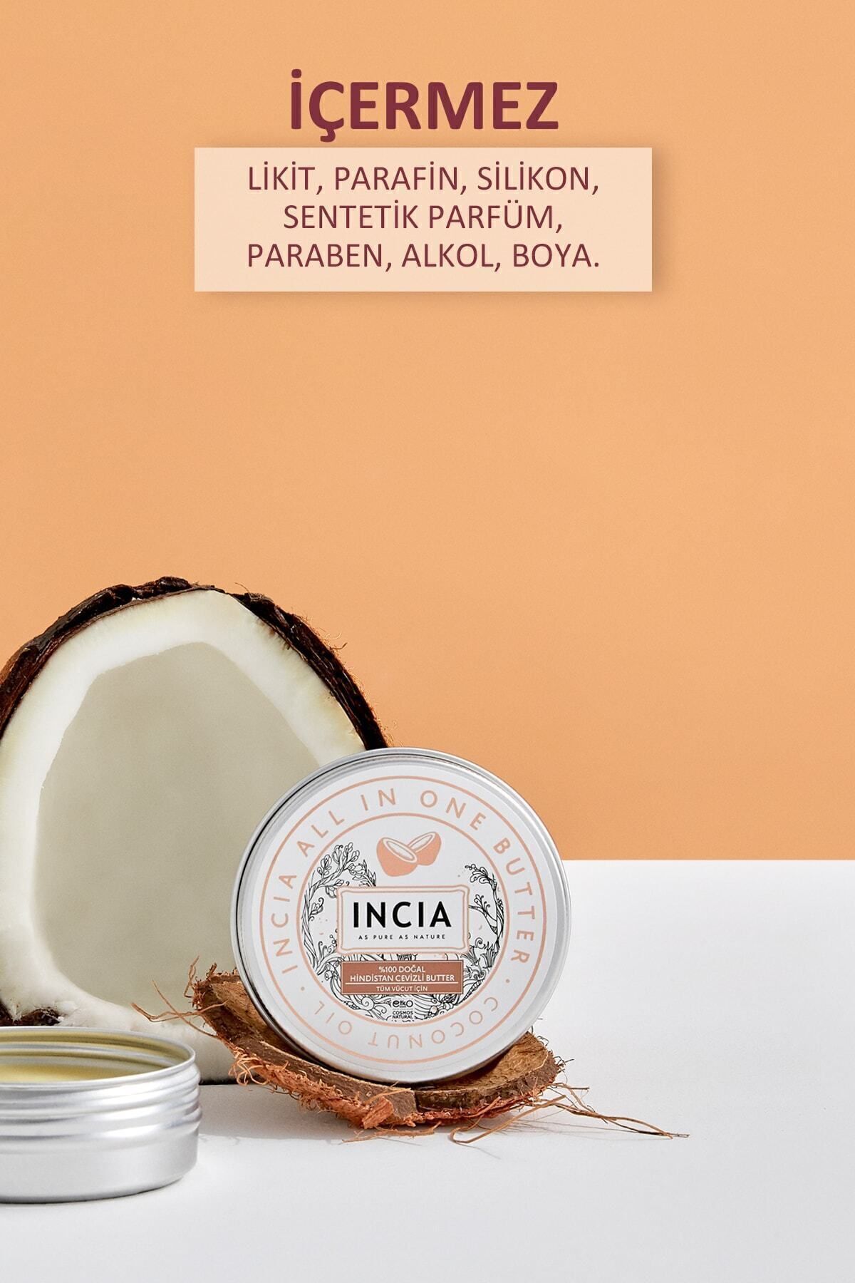 Incia-50 ml Butter Intensive Moisturizing Cream - 100% Natural, Coconut, Organic Vegan 3