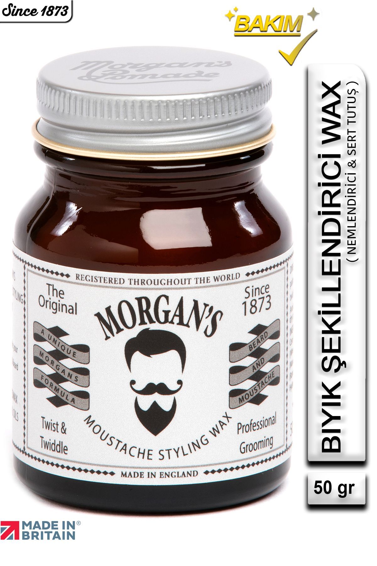 مورگانز موم استایلینگ موم - موم فرم دهنده سبیل سخت نگهدارنده 50 گرم Morgan's Pomade
