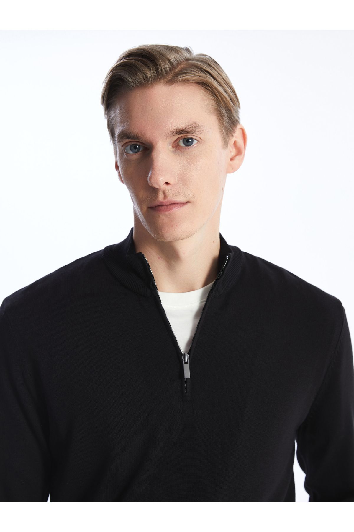 LC Waikiki Męski Sweter Z Dzianiny – Stójka, Długi Rękaw Mężczyzna - 2XL