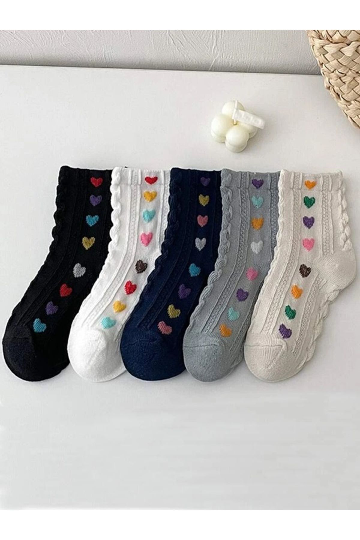 Black Arden Socks klasik model soket çorap 5'li