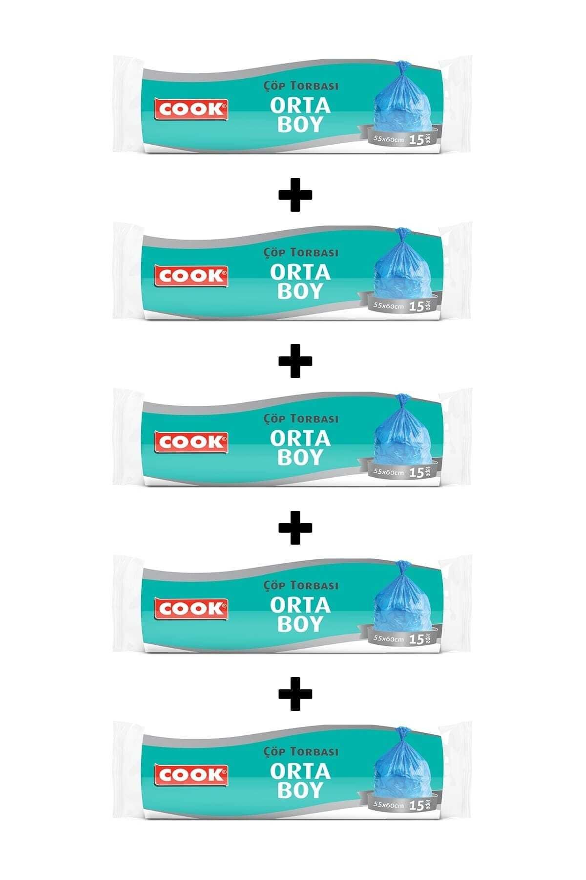 COOK Çöp Torbası Orta Boy 5'li Paket