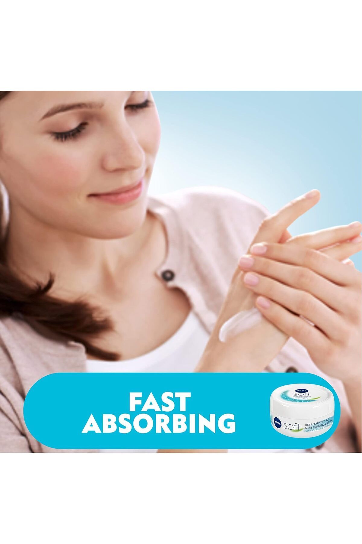 NIVEA-Moisturising Cream, Soft Refreshing, Jar 50ml 4