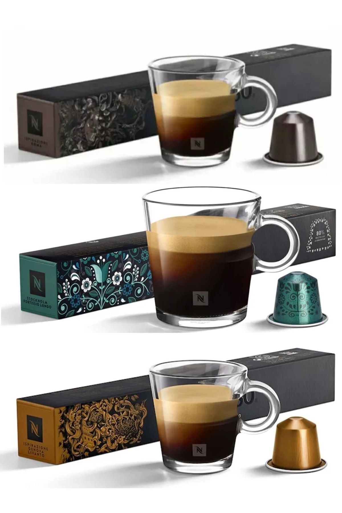Nespresso Turkiye Fav Isp raz one Roma Stockholm Fort ss o Lungo Isp raz one Genova L vanto 10 pcs Trendyol