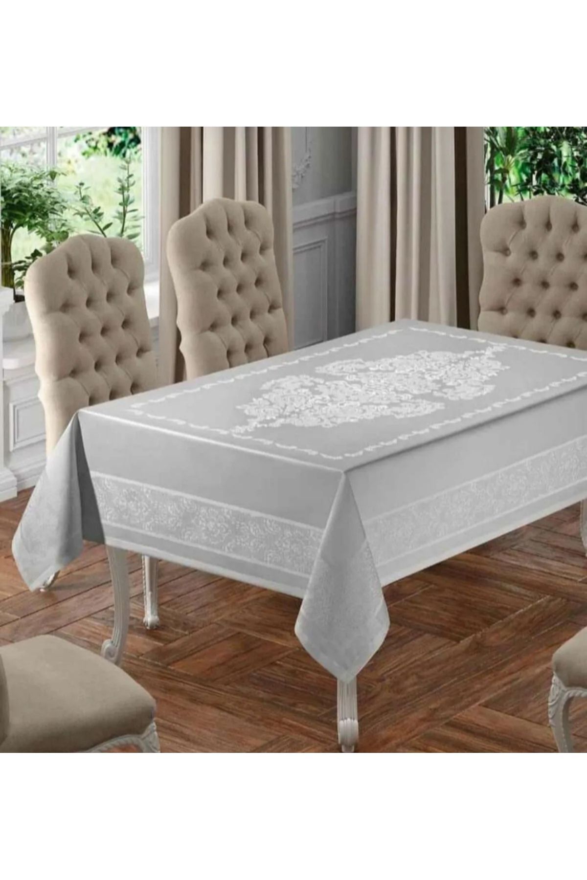 ZeynoÇeyiz-Jumbo Stain - Waterproof and Waterproof Oversize Tablecloth 160X260Cm 1