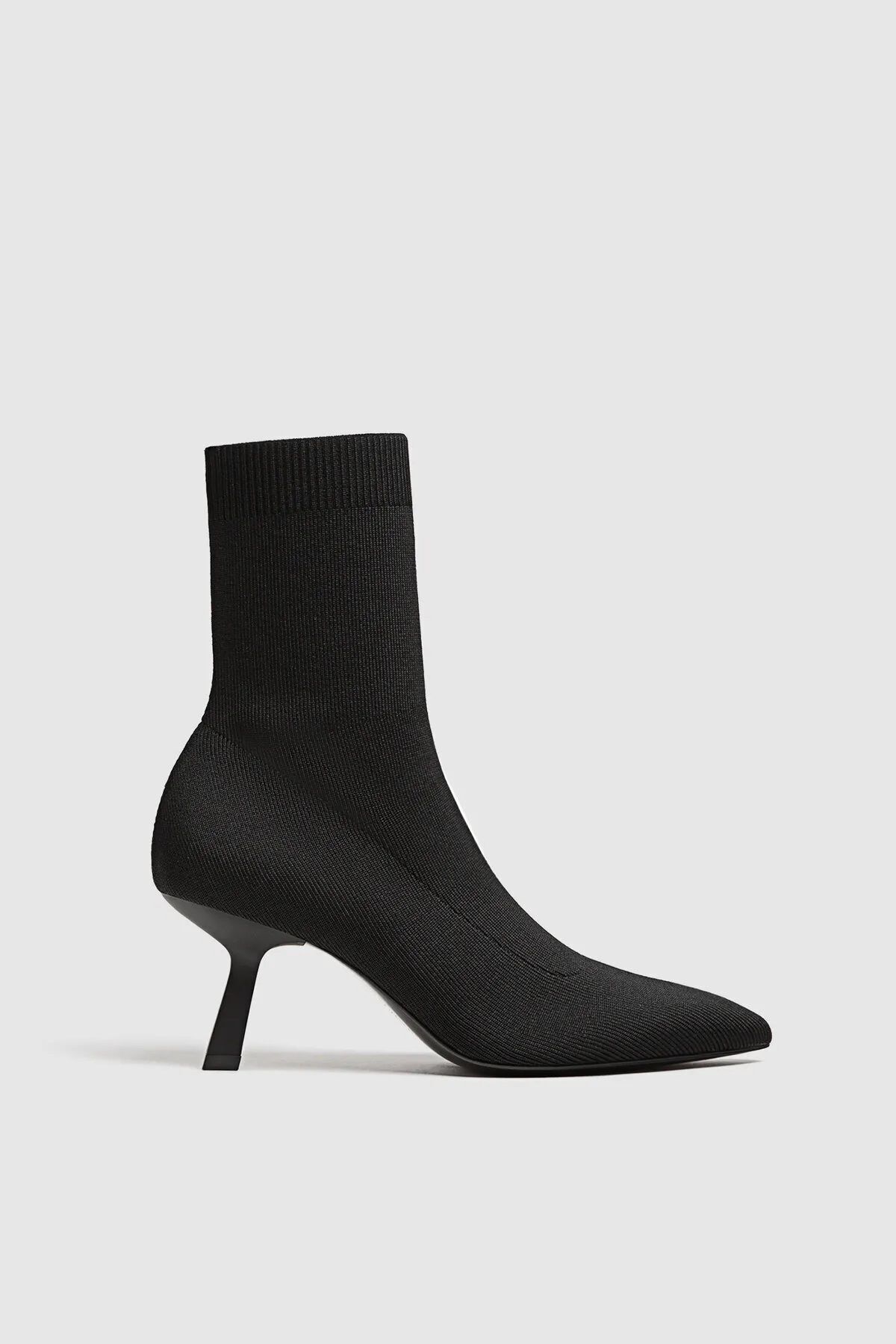 DUXAL SHOES-Botine negre stretch cu toc 1