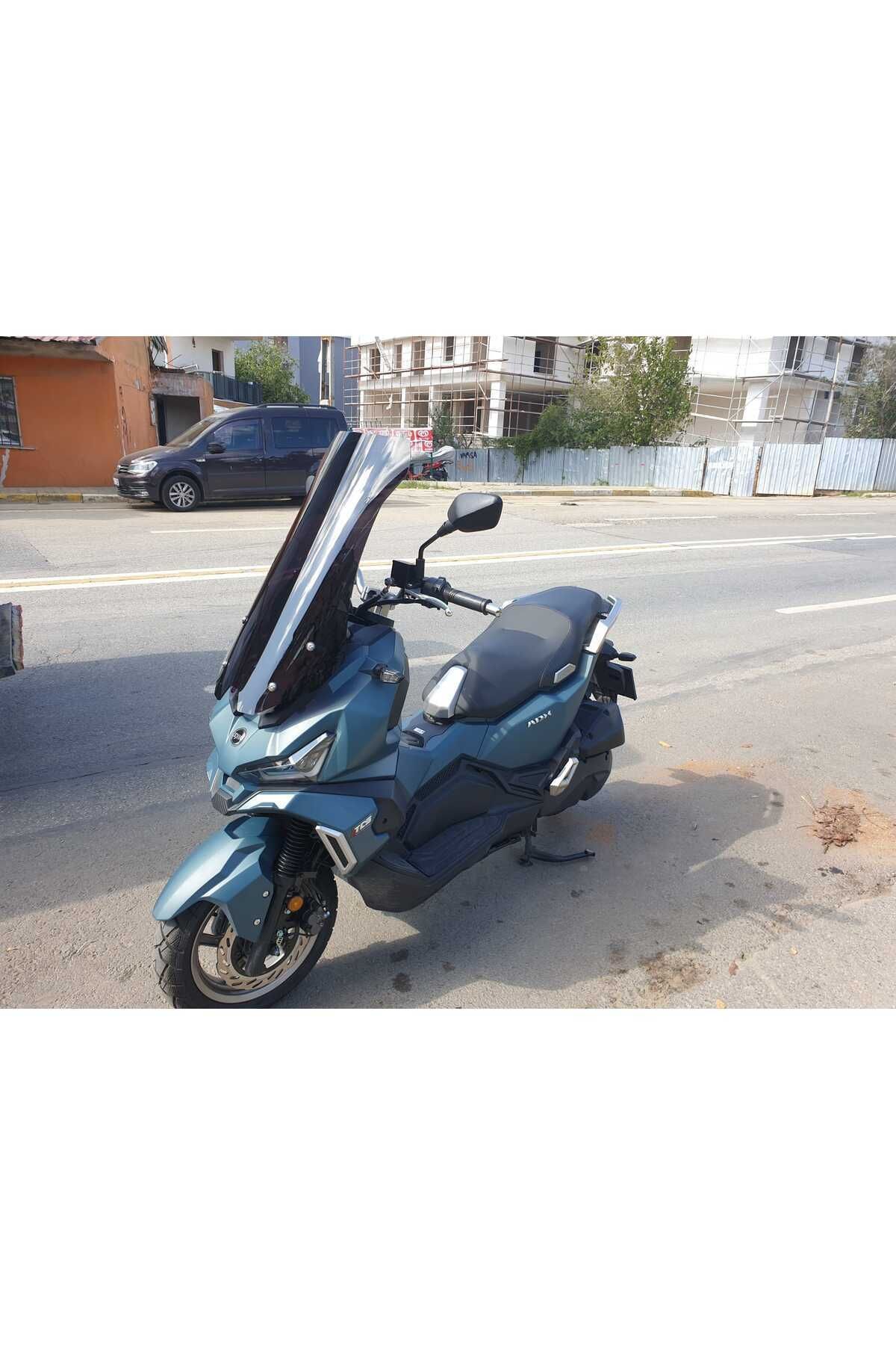 SYM Adx 125 Siperlik Ön Cam 2023-2025 Model 62cm Siyah Renkli 4mm UZUN CAM