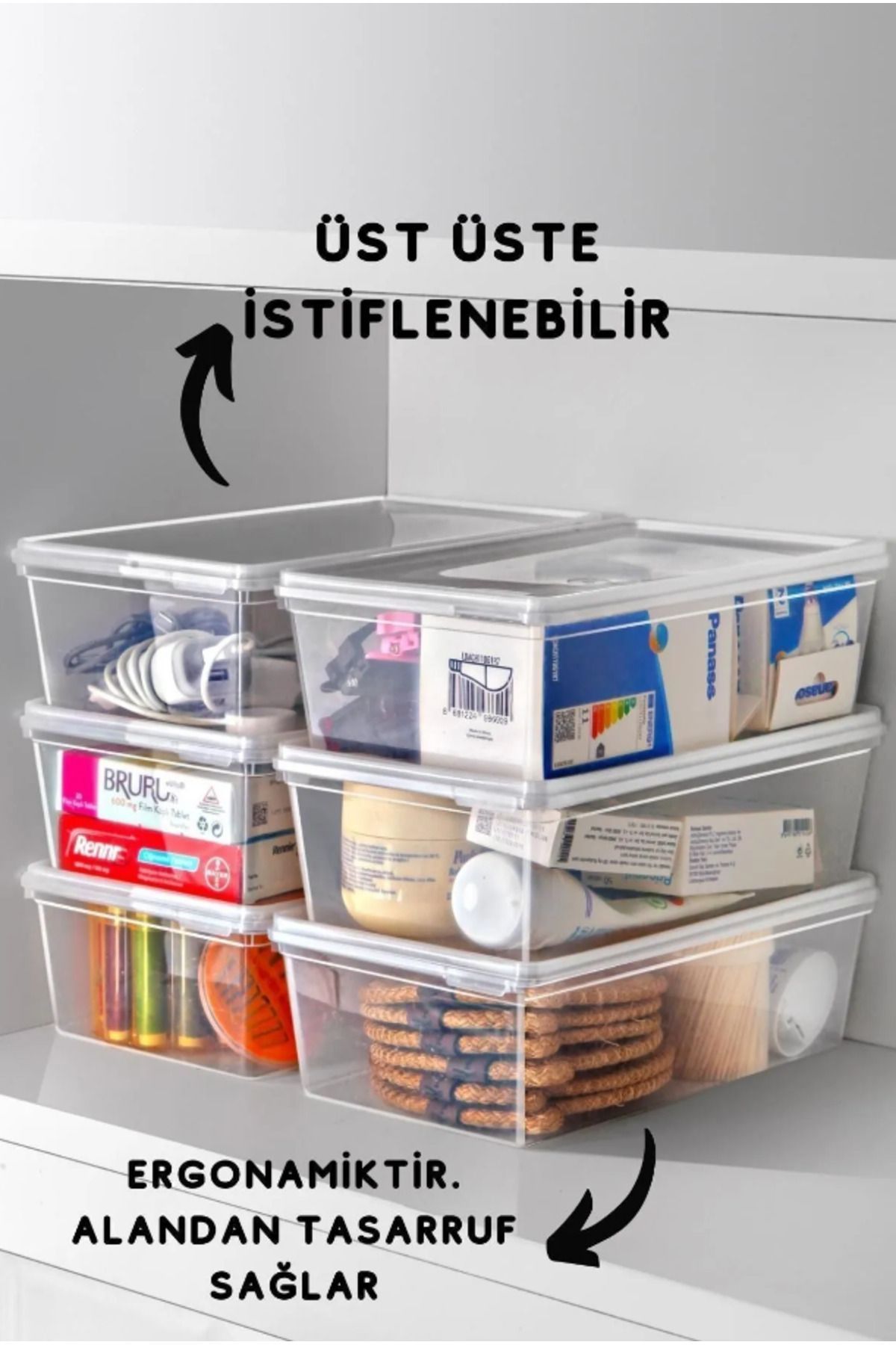 Hilamingo Home-1 Lt. and 2 Lt. Capacity - Set of 20 Storage Containers with Self Cover, Suitable for Deep Freezer 3