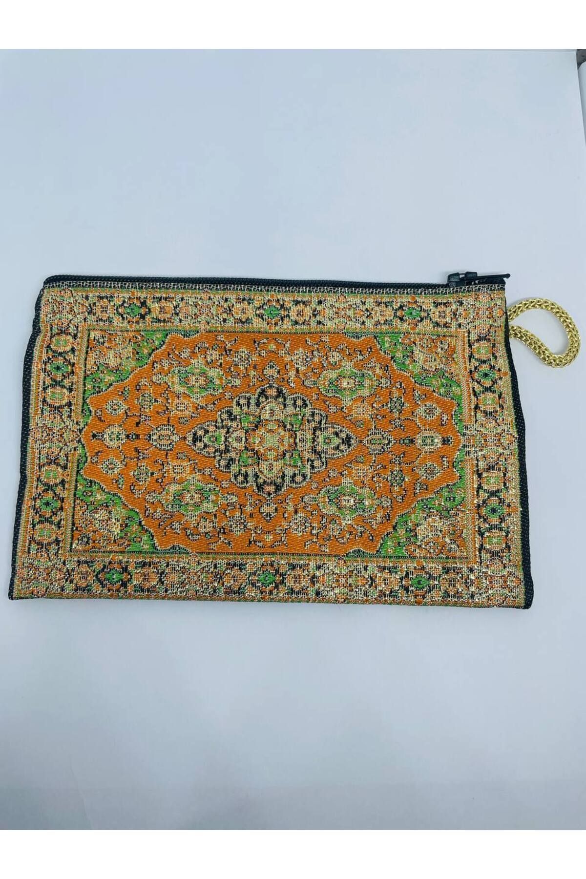 GALATA GIFT-محفظة نسائية متوسطة الحجم - أنيقة، بسحاب، مبطنة، محفظة عملات معدنية بنمط الكليم 15x10 3